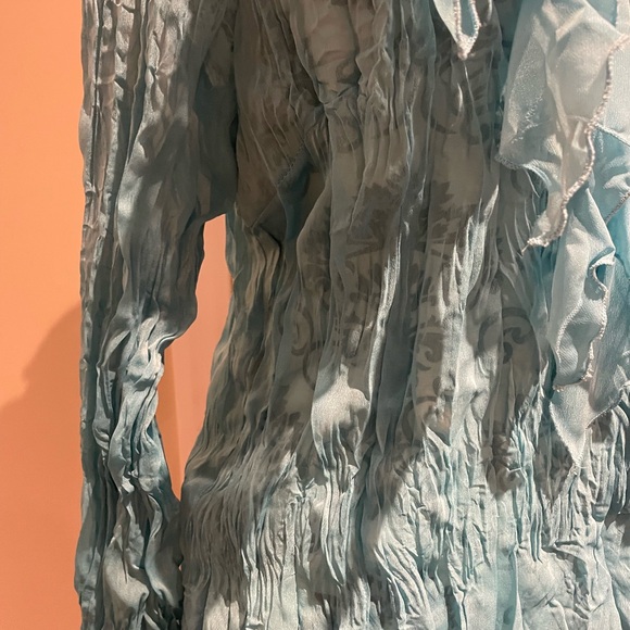 Beautiful turquoise wrap blouse from Sandro - Picture 3 of 6